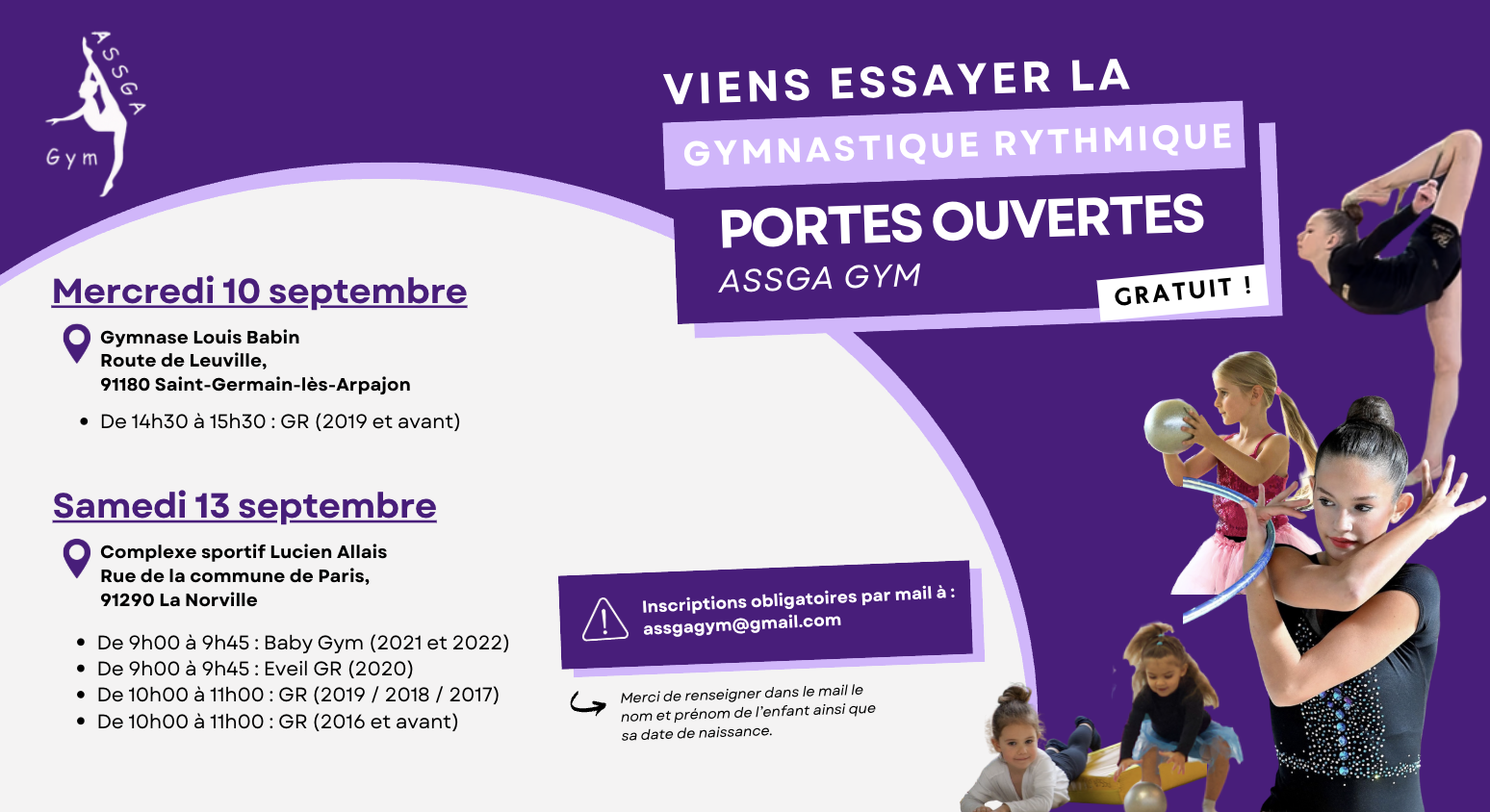 JOURNÉES PORTES OUVERTES - SEPTEMBRE 2025